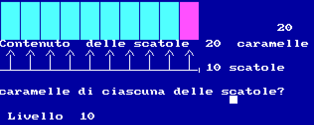 Videata del programma relativa all'esercizio