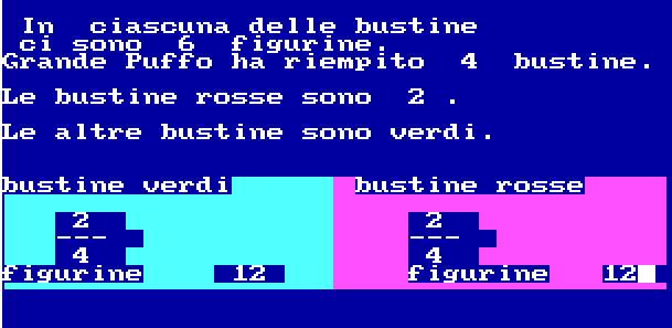 Videata del programma relativa all'esercizio
